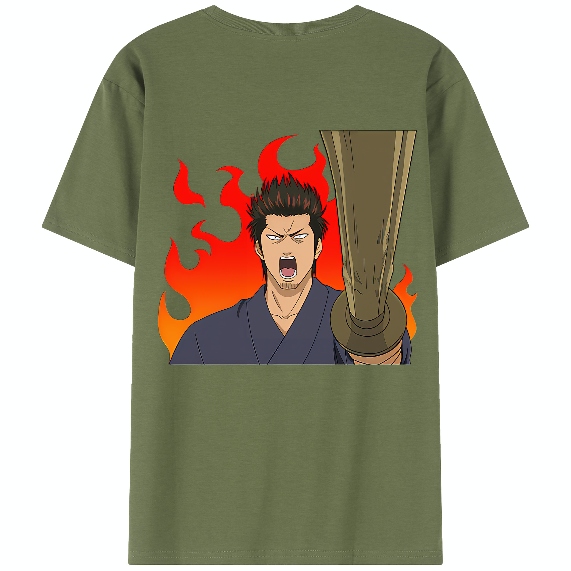 （画像用） ぎんたま 坂田銀時（さかたぎんとき） 神楽 志村新八（しむら しんぱち） GINTAMA Sakata Gintoki Kagura Shimura Shinpachi 綿100％半袖Tシャツ（背面プリント）